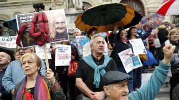 Manifestaciones de pensionistas en el País Vasco