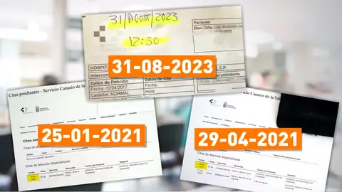 A un paciente canario le dan cita en el médico para 2021 A un paciente canario le dan cita en el médico para 2021