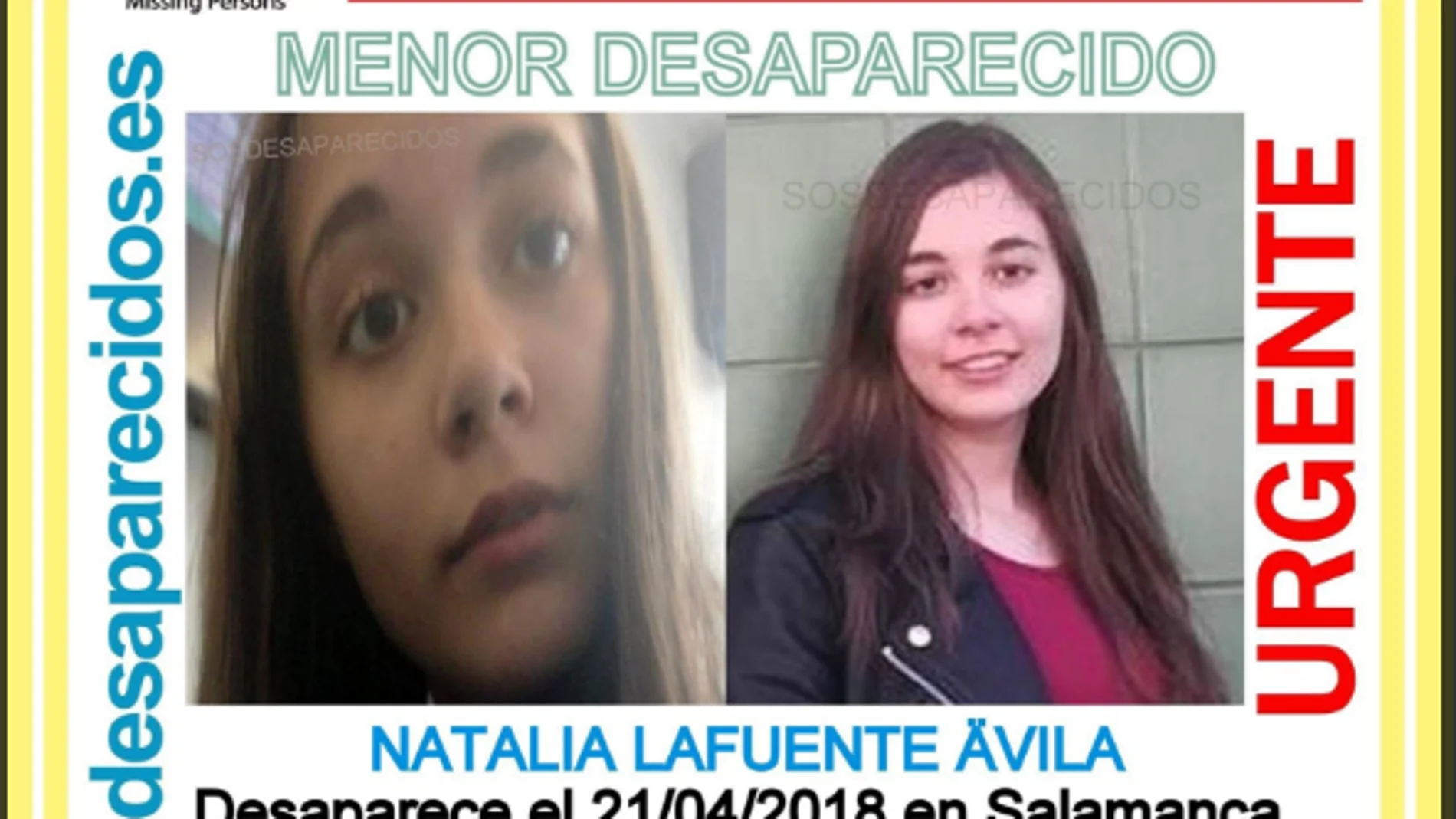 Cartel de la menor desaparecida Cartel de la menor desaparecida