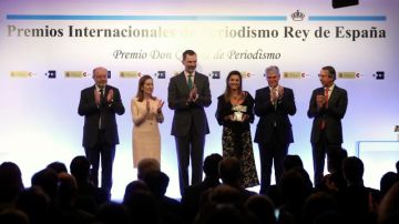 Felipe VI en l aentrega de Premios Internacionales de Periodismo Rey de España