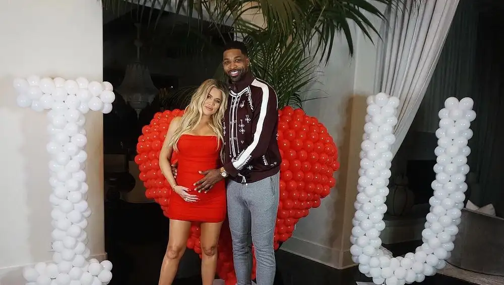 Khloé Kardashian y Tristan Thompson