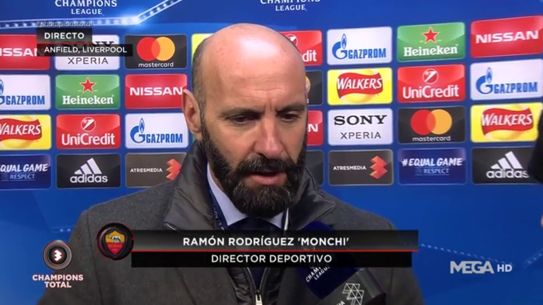 Monchi confía en la remontada en Roma: 