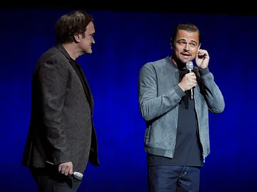 Quentin Tarantino y Leonardo DiCaprio Quentin Tarantino y Leonardo DiCaprio