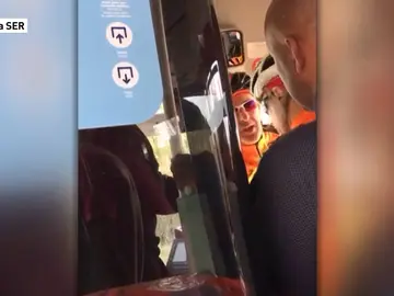 Discusión por no respetar la distancia de seguridad Discusión por no respetar la distancia de seguridad
