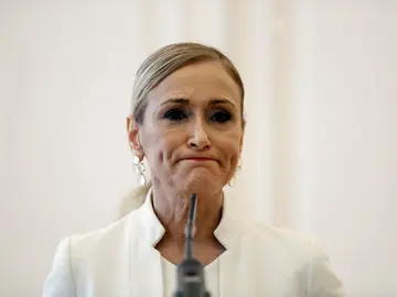 Cristina Cifuentes antes de anunciar su dimisión Cristina Cifuentes antes de anunciar su dimisión