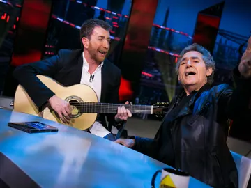 Pablo Motos y Miguel Ríos cantan en directo Pablo Motos y Miguel Ríos cantan en directo