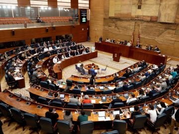 Vista general del pleno de la Asamblea de Madrid