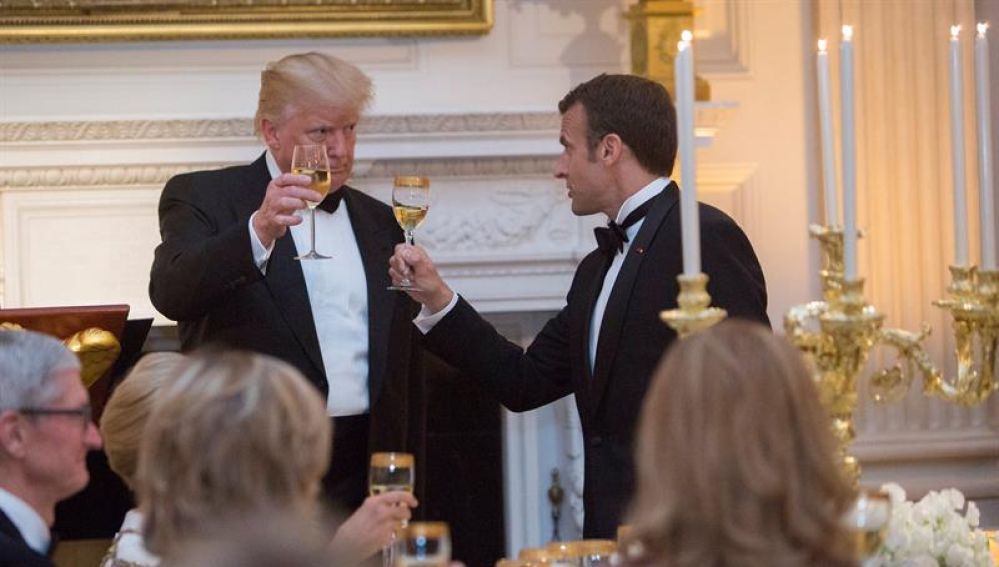 Donald Trump y Macron