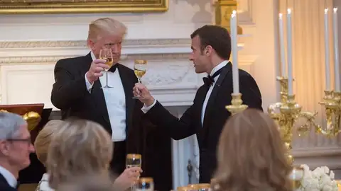 Donald Trump y Macron Donald Trump y Macron