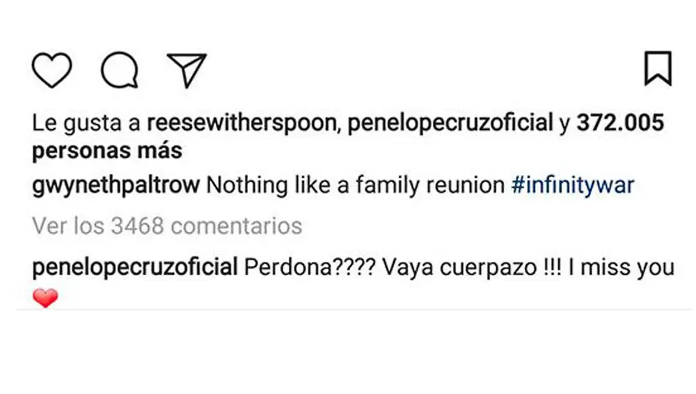 El piropo de Penélope Cruz a Gwyneth Paltrow 
