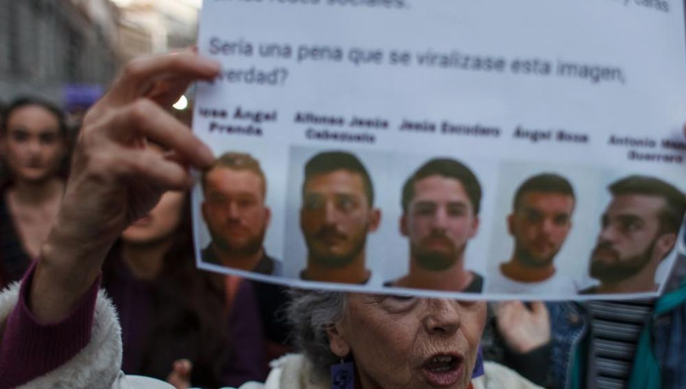Imagen de los miembros de 'La Manada'