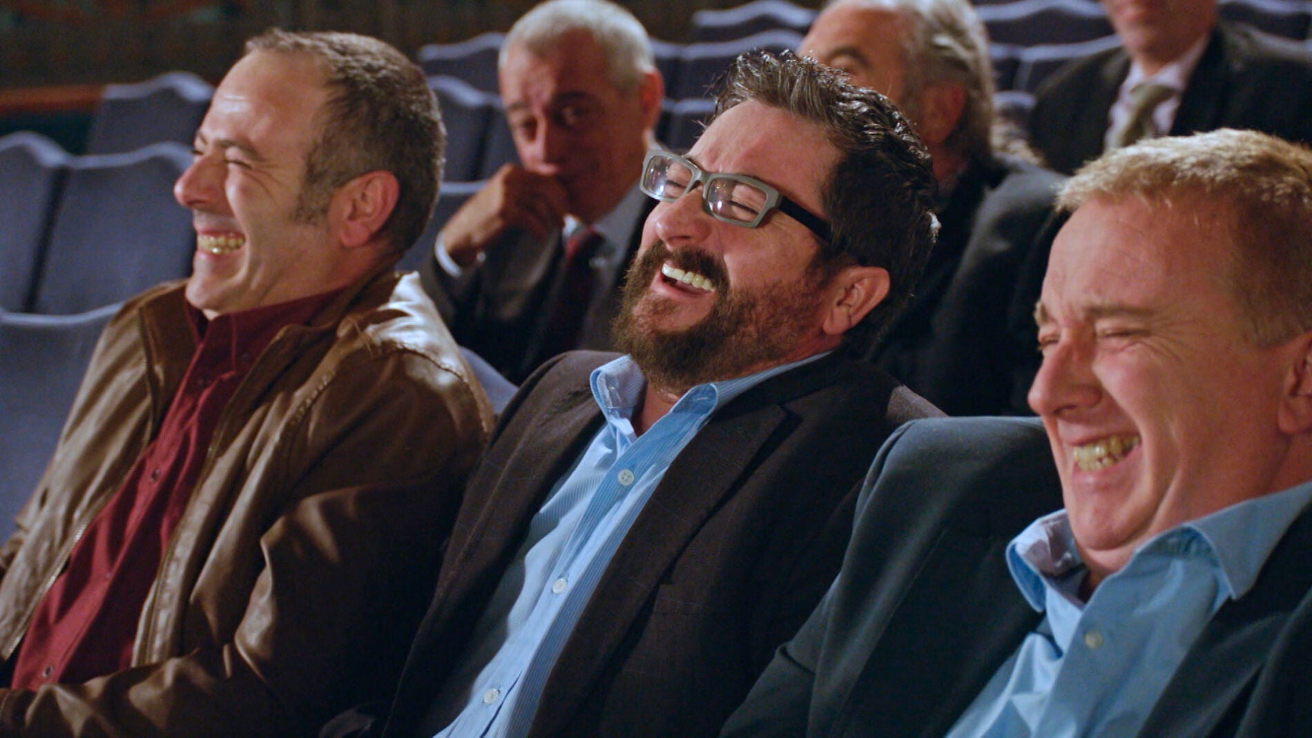 Las risas de la cuadrilla, las culpables de los parones de rodaje