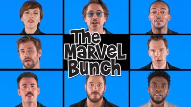 Los actores de 'Vengadores: Infinity War' cantan en una parodia de 'La tribu de los Brady'