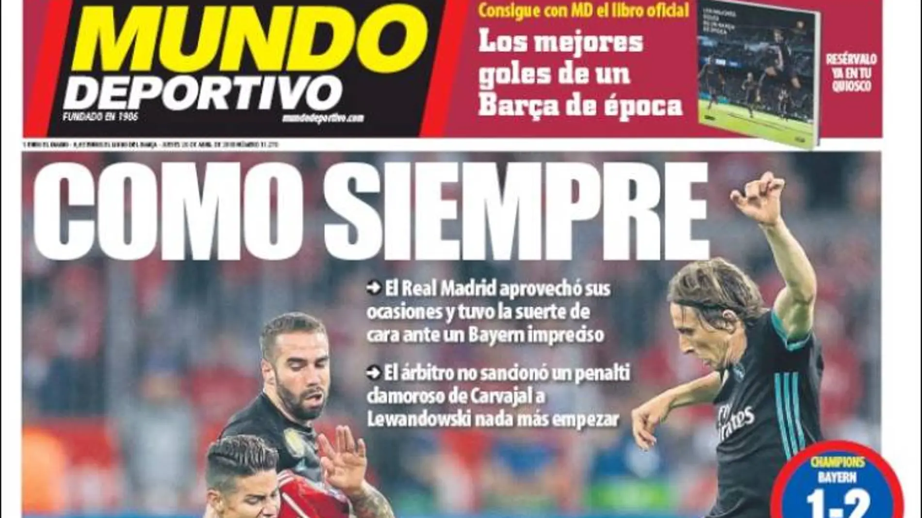 Portada del 'Mundo Deportivo'