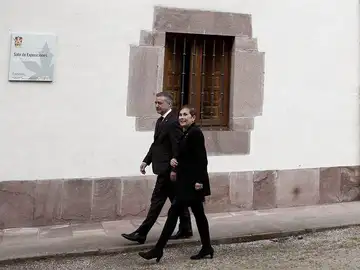 La presidenta de Navarra, Uxue Barkos, y el lehendakari, Iñigo Urkullu La presidenta de Navarra, Uxue Barkos, y el lehendakari, Iñigo Urkullu