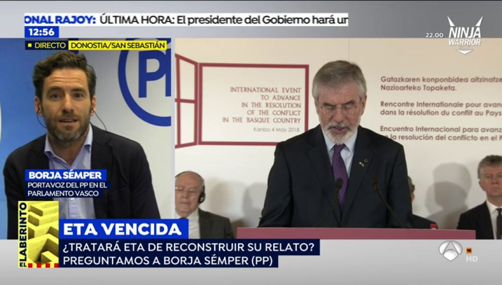 Borja Sémper, portavoz del PP en el Parlamento vasco