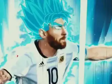 Messi, en modo Super Saiyan Blue Messi, en modo Super Saiyan Blue