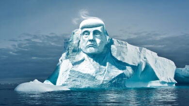 Un grupo de ecologistas pretende tallar la cara de Trump en un glaciar para demostrar que el cambio climático existe