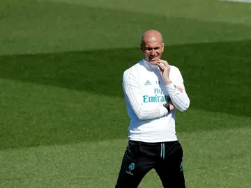 Zidane, en un entrenamiento Zidane, en un entrenamiento