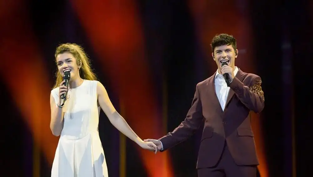 Alfred y Amaia, "supercómodos" en su primer ensayo en Eurovisión