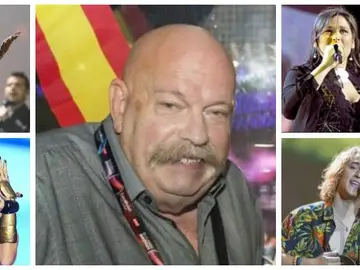 Los representantes de España en Eurovisión se despiden de José María Iñigo Los representantes de España en Eurovisión se despiden de José María Iñigo