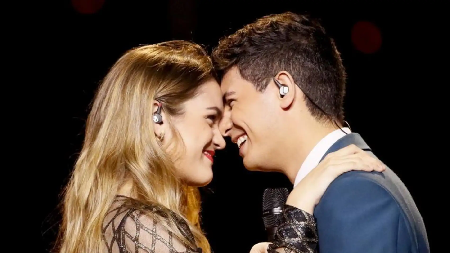 Amaia y Alfred en el segundo ensayo en Eurovisión
