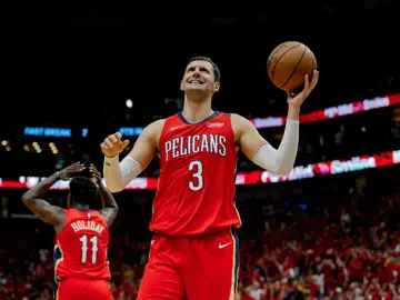 Nikola Mirotic lamenta una acción con los Pelicans Nikola Mirotic lamenta una acción con los Pelicans