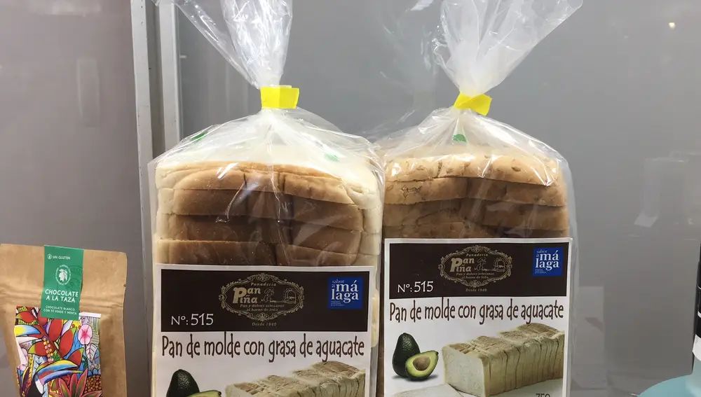 Pan de molde con grasa de aguacate.