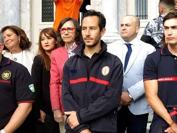 Los bomberos sevillanos en Lesbos Los bomberos sevillanos en Lesbos