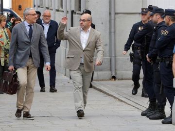 Lluis Guinó, exmiembro de la Mesa del Parlament, a su llegada al Tribunal Supremo