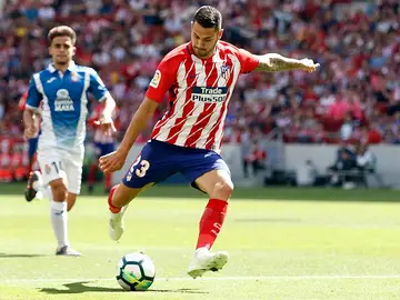 Vitolo dispara a portería en el partido ante el Espanyol Vitolo dispara a portería en el partido ante el Espanyol