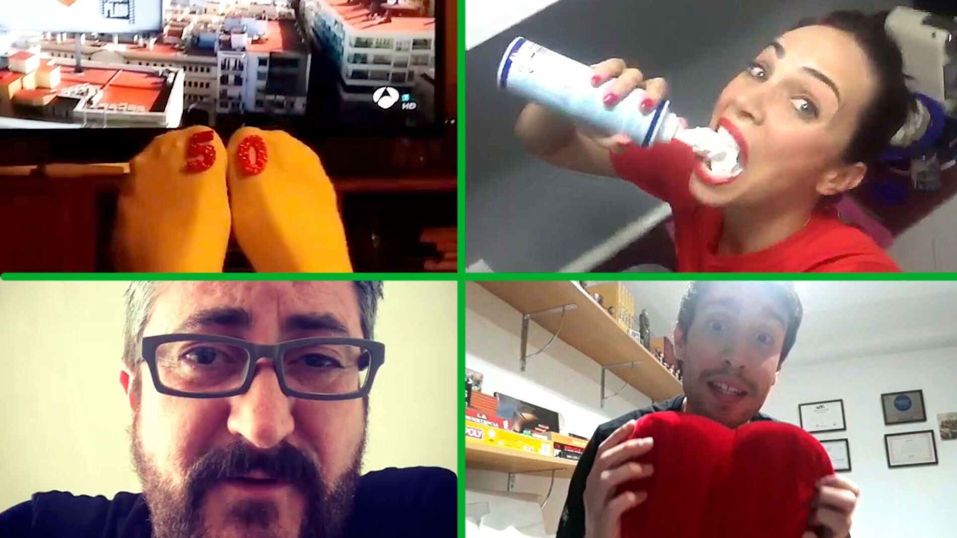 As&iacute; celebran los protagonistas de 'All&iacute; Abajo' los 50 cap&iacute;tulos de la serie