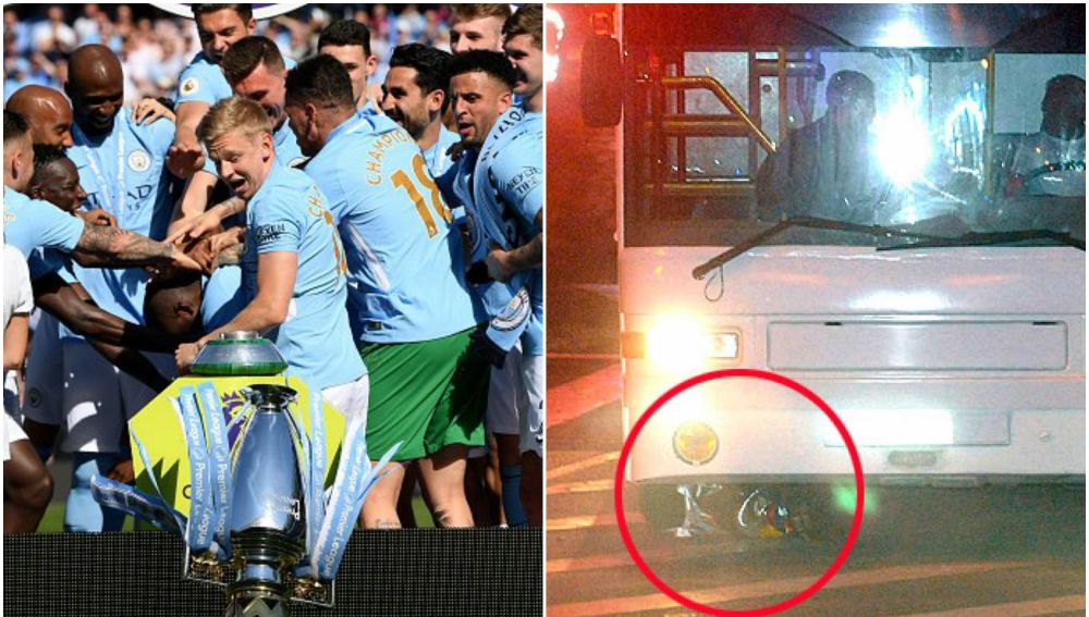 A la izquierda, el incidente del City