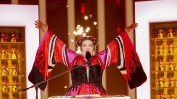 Netta, durante el ensayo de Eurovisión 2018