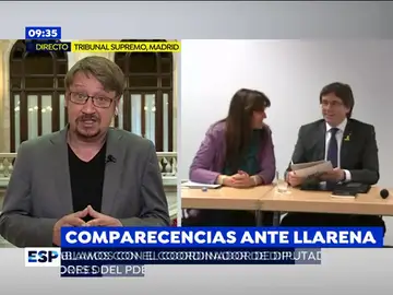 Domènech, sobre Puigdemont: "No puede ser que estemos en manos de una persona que no sabemos si quiere formar gobierno o llevarnos a elecciones" Domènech, sobre Puigdemont: "No puede ser que estemos en manos de una persona que no sabemos si quiere formar gobierno o llevarnos a elecciones"