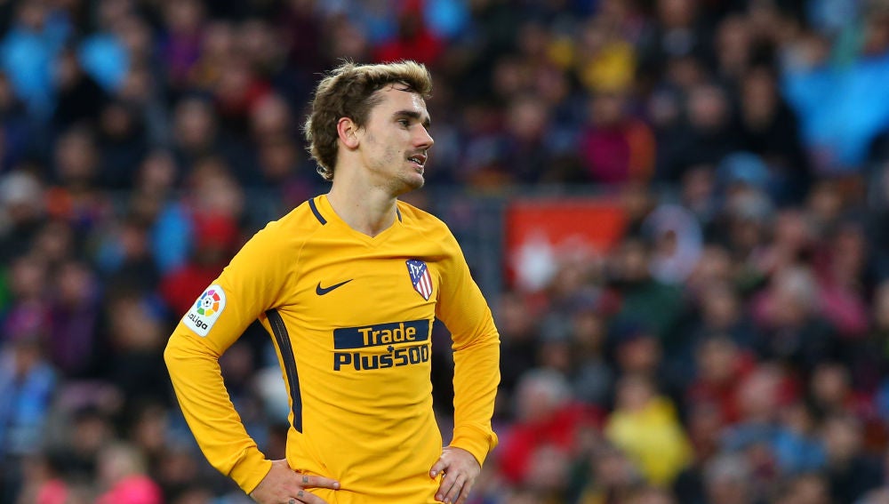 Griezmann, en un partido ante el Barcelona