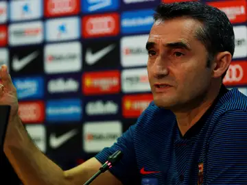 Ernesto Valverde, en rueda de prensa Ernesto Valverde, en rueda de prensa