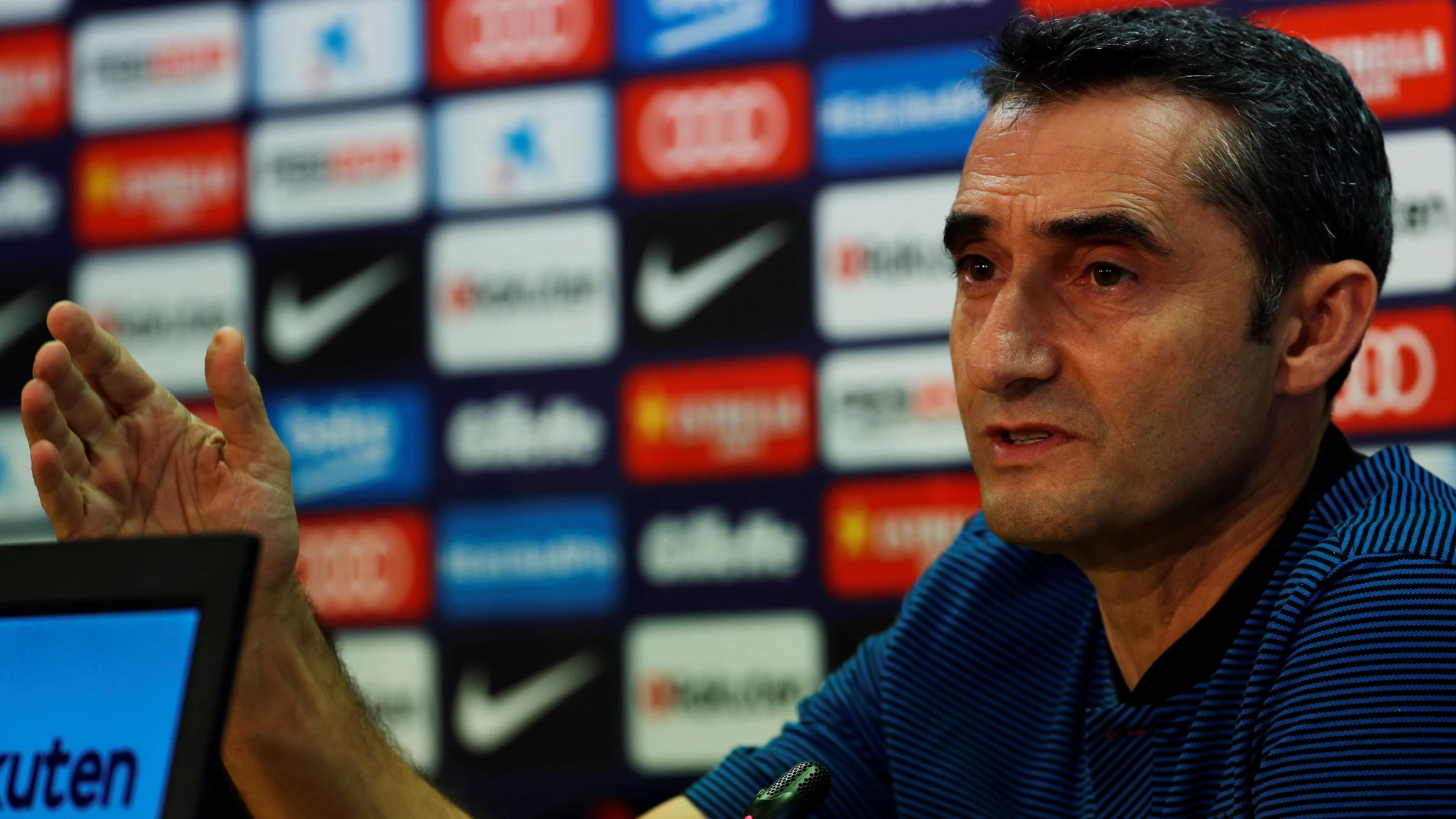 Ernesto Valverde, en rueda de prensa Ernesto Valverde, en rueda de prensa
