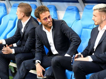 Neymar, en el Stade de France