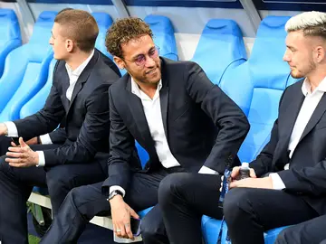 Neymar, en el Stade de France Neymar, en el Stade de France