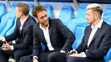 Neymar, en el Stade de France