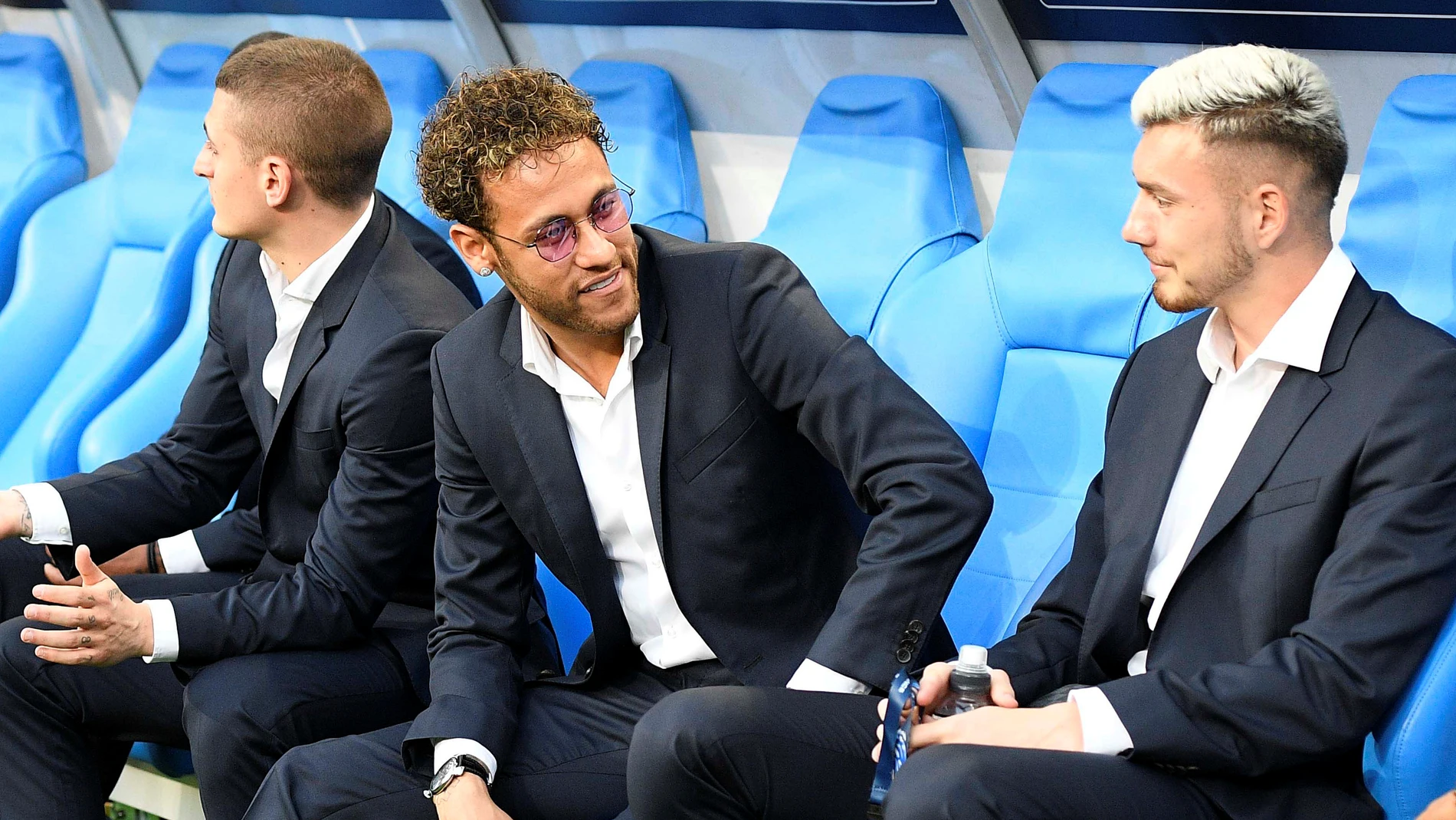 Neymar, en el Stade de France Neymar, en el Stade de France
