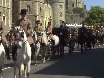 Últimos ensayos: Windsor se engalana para la boda real entre el príncipe Harry y Meghan Markle