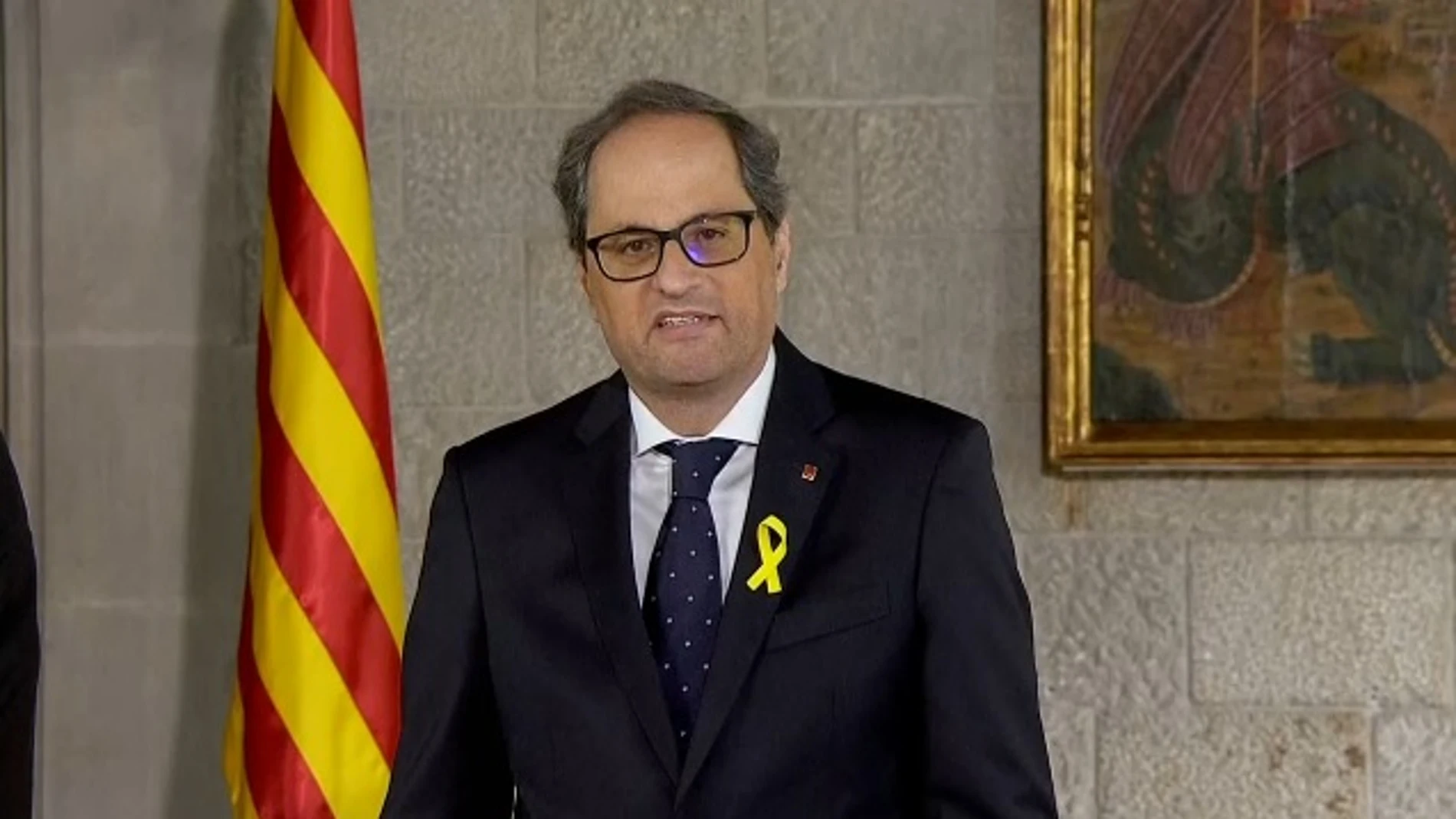Quim Torra toma posesión de su cargo como presidente de la Generalitat de Cataluña Quim Torra toma posesión de su cargo como presidente de la Generalitat de Cataluña