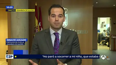 Ignacio Aguado, portavoz de Ciudadanos en la Asamblea de Madrid Ignacio Aguado, portavoz de Ciudadanos en la Asamblea de Madrid