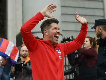 Simeone, de celebración Simeone, de celebración