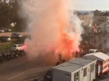 Disturbios en las proximidades del estadio Francóis-Coty