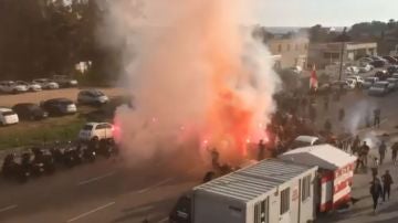 Disturbios en las proximidades del estadio Francóis-Coty