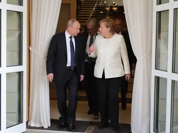 Merkel y Putin Merkel y Putin