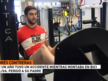 Andrés Contreras, ciclista atropellado hace un año en el accidente de Oliva: "Mi padre ya no está" Andrés Contreras, ciclista atropellado hace un año en el accidente de Oliva: "Mi padre ya no está"